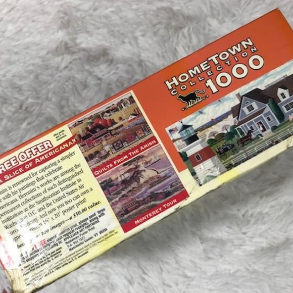 Hometown Collection Grand Peacock Hotel & New England Lighthouse Puzzles Set - Picture 6 of 16